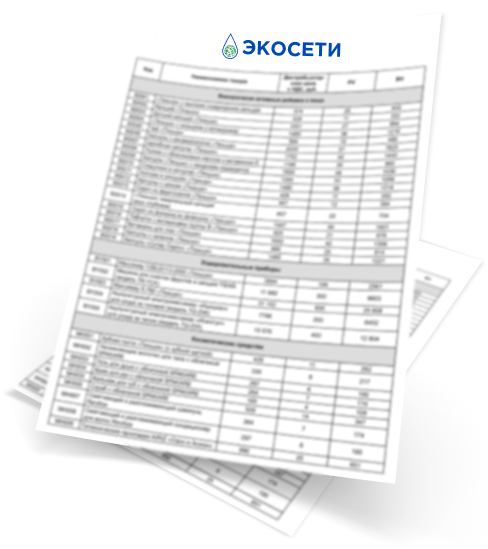 Стоимость нашей продукции