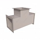 Тройник Экосети T-piece Square 400х400