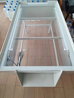 Стол инспекционный с двумя сливами и подсветкой